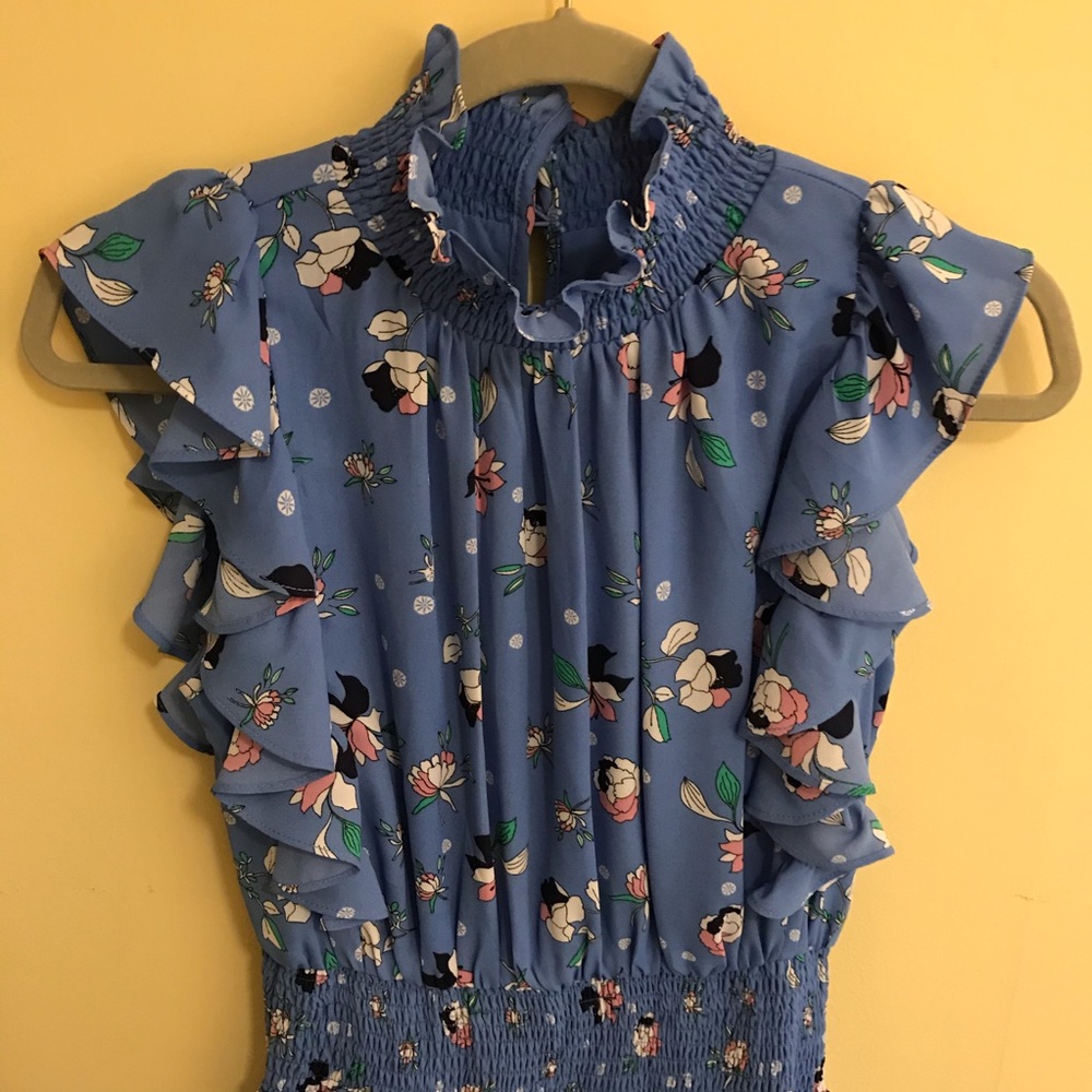 Silk floral dress